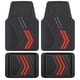 thumbnail image 1 of Conjunto alfombrillas deportivas para coche 4pcs rojo, 1 of 5