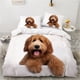 thumbnail image 1 of x2207 Bed SheetsLuxury Bedding set Europe Duvet cover set Bed linen Comfortable Blanket/Quilt cover Bed Set animal Lie down 3-Piece Bedding Set (1 Duvet Cover + 2 Pillow Shams) nj2207, 1 of 5