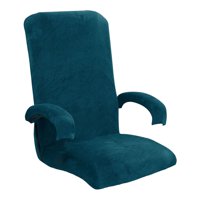 Bothyi - Funda Giratoria Para Silla De Ordenador Con Superficie De Terciopelo, Funda Para Silla De Ordenador, Azul Oscuro