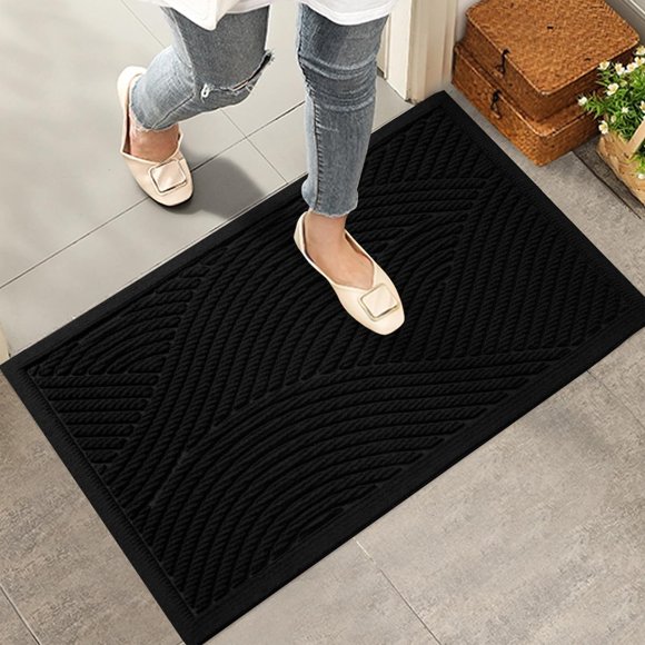 Alfombra HIYARD 74x43 cm Negra Absorbente Antideslizante