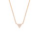 thumbnail image 1 of Collar Lupine para mujer de Sole du Soleil, bañado en oro blanco de 18k, 1 of 10