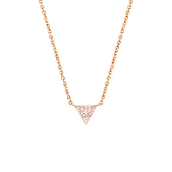 Collar Lupine para mujer de Sole du Soleil, bañado en oro blanco de 18k