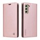 thumbnail image 1 of Funda Billetera de Cuero para Samsung Galaxy S21 FE con Tarjetero y Soporte - Tapa Magnética Rosa, 1 of 6