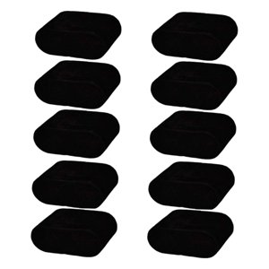 Magideal - 10 Piezas Almohadillas Para Relojes Cojín Para Exhibición Estante De Presentación Soporte De Muñequera Presentación Elegante Adecuado Para Vitrinas Y Terciopelo Negro