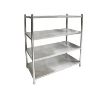 Imahe - Estantería Acero Inox Lisa 120X60X155 Cm