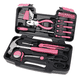 thumbnail image 1 of Set De Herramientas Manuales 39 Pcs Con Caja Rosadas, 1 of 4