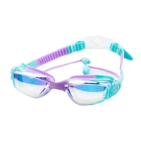 Ioensy - Gafas De Natación Para Niños, Gafas De Buceo Impermeables Para Piscina, Para Niños, Niñas Y Niños, Color Morado Y Verde