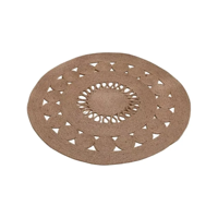 Genérico - Alfombra Tejida Yute 80Cm