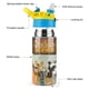thumbnail image 3 of Open Season: Amigos salvajes Botella de Agua con Tapa Pop Top de Un Toque, Acero Inoxidable, a Prueba de Fugas, para Deportes, Botella Infantil azul 12 oz, 3 of 6