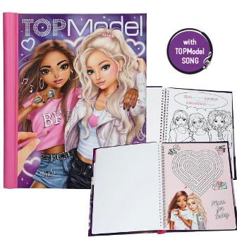 Libro para colorear con luz LED y la cancion Best Friends - MY BFF TOPModel