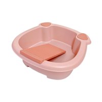 Magideal - Cubo Para Lavar A Mano, Bañera Antideslizante Con Tabla De Lavar, Lavabo De Limpieza Para Paños De Limpieza, Exteriores, Blusas, Camisetas, Ropa Inter Rosa