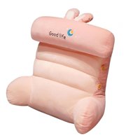 Bothyi - Cojín De Respaldo Suave Cojín De Apoyo Para La Cintura Cojín Trasero Para Silla De Oficina Rosa Claro