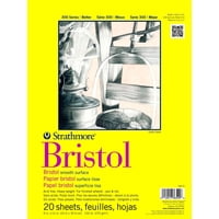 Bloc De Papel Strathmore Serie 300 Bristol, 9 X 12 Pulgadas, 270 G/M², 20 Hojas