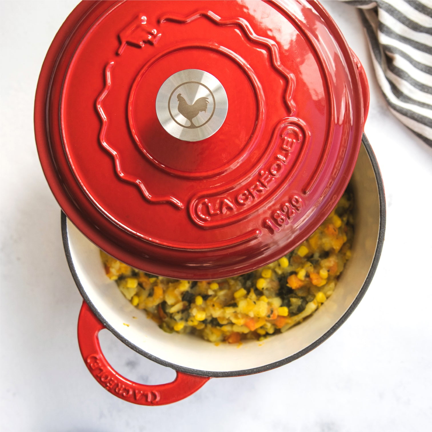 La Créole - Cacerola Roja 24 Cms. Ø La Creole®