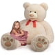 thumbnail image 1 of Peluche gigante de peluche Teddy Bear HollyHome, 150 cm, color beige, 1 of 9