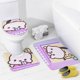 thumbnail image 4 of Pochacco theme 4 piece Shower Curtain Set With Rugs Waterproof Bathroom Decor Set Includes Bath Mat U shaped Rug Toilet Lid Cover And Curtain With Hooks, 4 of 6
