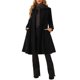 thumbnail image 1 of INSPIRE CHIC Abrigo de Invierno Vintage para Mujer de Línea A con Doble Botonadura y Cuello, Talla M, Negro, 1 of 5