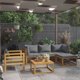 thumbnail image 3 of Set de Muebles de Jardín Casafoyer Madera Maciza de Acacia 6 Piezas, 3 of 3