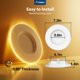 thumbnail image 5 of Luces empotrables LED Amico, paquete de 12, 14 cm, 5 temperaturas de color, regulables, 12 W, 5 of 6