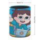 thumbnail image 2 of ¡Vamos, Mandy!-theme Cylinder Pen Holder Pencil Organizer with Flannel Lining PVC Leather Material Cardboard Base for study work 10*8CM, 2 of 6