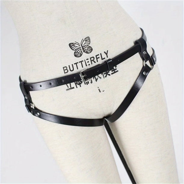 1pc Sexy and Stylish Leather Bondage Pants for Women - Perfect for BDSM Play and Adult Sex Toys