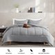 thumbnail image 4 of Juego de edredón UGG Leonora Full/Queen de 3 piezas, ropa de cama gris, 4 of 8