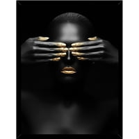 Genérico - Cuadro Decorativo Mujer Artistico 2 Medidas 30X40 Cm