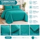 thumbnail image 5 of Cubrecama Quilt King Relieve Con Pompones Y Fundas, 5 of 6
