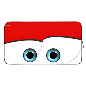 Estilodomus - Parasol Para Autos 150×70Cm Ojos Rojos Cars Quitasol Parabrisas