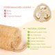 thumbnail image 2 of Esponjas de lufa YEMTAL, naturales y orgánicas, con forma de lufa, baño y ducha, 4 unidades, 2 of 8