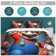 thumbnail image 5 of Super Mario 3-Piece Comforter Set for Bedroom Super Mario Bedding Set for Kids Adults Soft Microfiber Duvet Cover Set with Zipper Closure, 5 of 5