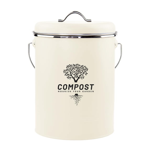 Contenedor de abono Holismo Kitchen para encimera, 5 litros, con tapa y filtro