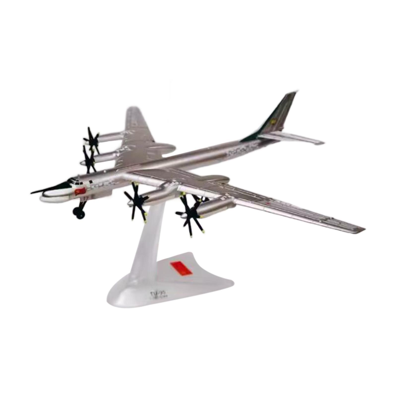 Magideal - Modelo De Avión Bombardero Estratégico Tupolev Tu-95 A Escala 1/200, Modelo De Avión, Decoración De Mesa Multifuncional, Artículos De Colección De Avi Unión Soviética