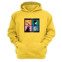 Genérico - Polerón Canguro Demon Slayer Amarillo Talla L Unisex