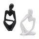 thumbnail image 4 of 2pcs Pensador Escultura Estatuilla Hogar Estatuas Decoración Moderna De Estantería, 4 of 5