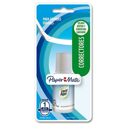 Corrector Líquido Liquid Paper 1 Un Paper Mate