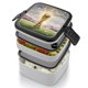 thumbnail image 4 of Copa Mundial de la FIFA Fiambrera de Doble Capa, Contenedor de Almuerzo Portátil Apilable, Almacenamiento de Alimentos Hermético a Prueba de Fugas, 1000ml, 4 of 6