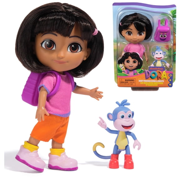 Set de juguetes DORA Best Friends Dora & Boots de 6 pulgadas con ropa
