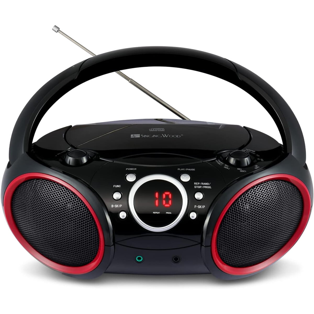 Boombox Singing Wood Sbx030c Cd Am/fm Aux Portátil