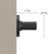 thumbnail image 3 of Manija ciega Safe Lock Kwikset Daylon, negro mate, 3 of 4