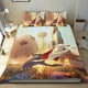 thumbnail image 1 of Liga de Súper Mascotas Conjunto de sábanas temático, trío de piezas, cómodo y amigable con la piel, diseño único, regalo de decoración para el hogar para familiares, amigos y fans, 90 cm * 190 cm, 1 of 6