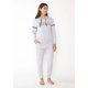thumbnail image 1 of Pijama Largo Algodón Gris Talla 12, 1 of 4