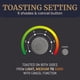 thumbnail image 3 of Toaster Elite Gourmet ECT1027G, 2 ranuras, 3,2 cm de ancho, color bronce, 3 of 7