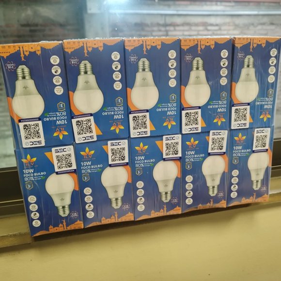 Pack de Ampolletas de 10Watts Luz fria 110 lumenes