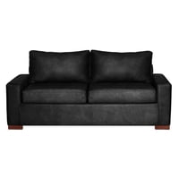 Latam Home - Sofa Cama Livorno 2Pl Cuero Kentucky Negro