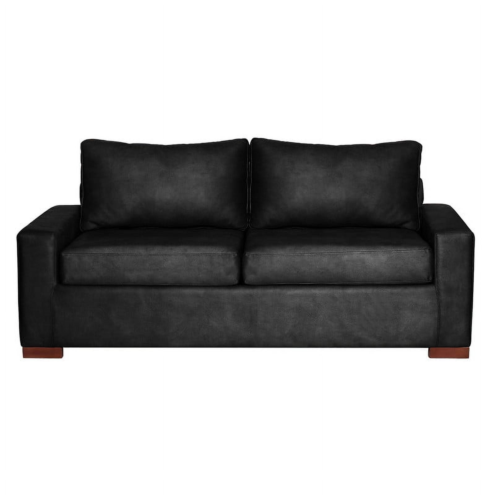 Latam Home - Sofa Cama Livorno 2pl Cuero Kentucky Negro