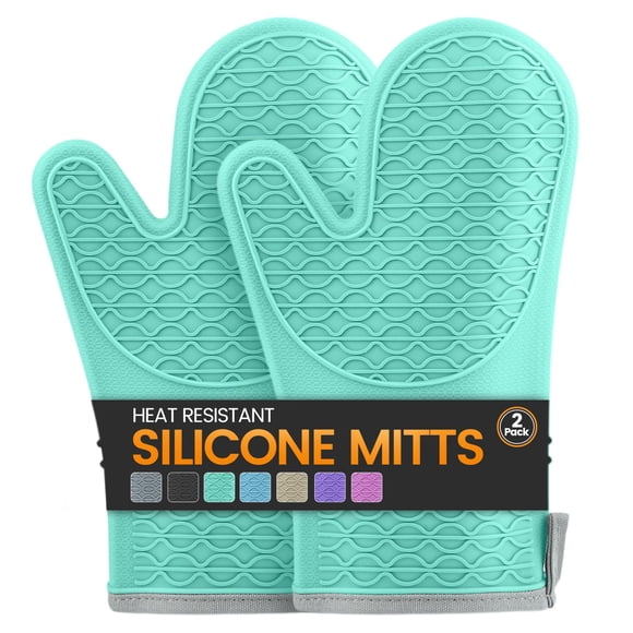 Guantes de horno HESEE 2 pzas 32 cm resistentes al calor - Verde
