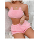 thumbnail image 2 of Conjunto De Pijama Peludito Mujer Rosado Elegante, 2 of 6