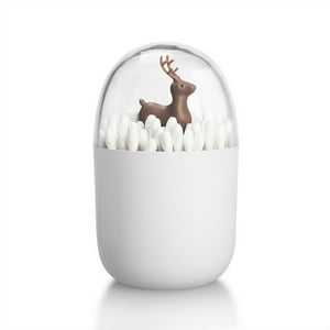 Veat00L - 1 Paquete Vacía Para Palillos De Dientes Para Plantas De Cuatro Estaciones, Caja De Hisopos De Algodón Animal, Reutilizable, Mantiene Los Hisopos Y Palillos De Dientes Limpios Y Fáciles De Almacenar