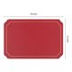 thumbnail image 4 of REGALWOVEN Juego de 6 Manteles Individuales de Cuero para Decoración de Mesa de Cocina y Comedor Lavables Resistentes al Calor Manteles Individuales Limpiables Rojo+Amarillo 18*12in, 4 of 7